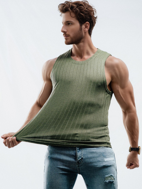 1-4 Pack Summer Gym Muscle Men's Sleeveless T-Shirt Tank Top Solid Color lot gallery