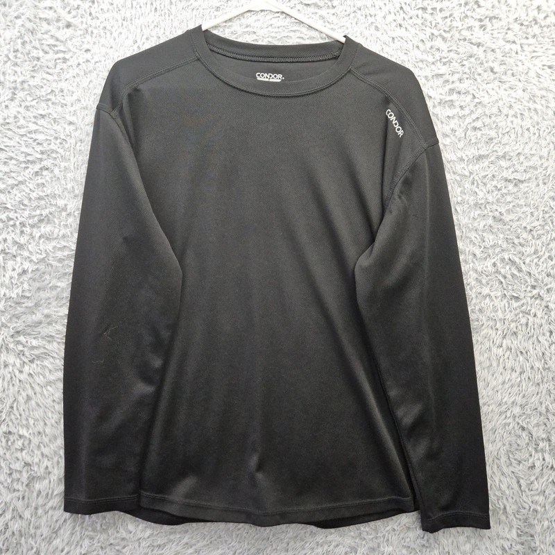CONDOR Shirt Medium Stretch Thermal Baselayer Black Knit