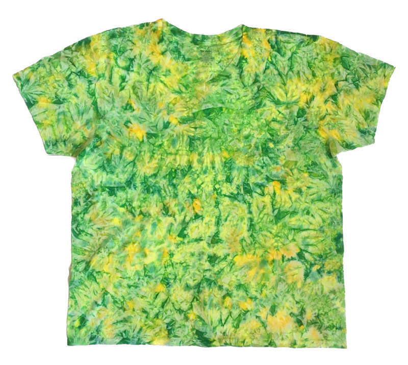 *New* 2XL - Sm Handmade Tie Dye, Lemon Lime Cruncht Crinkle, Crew or V-Neck gallery