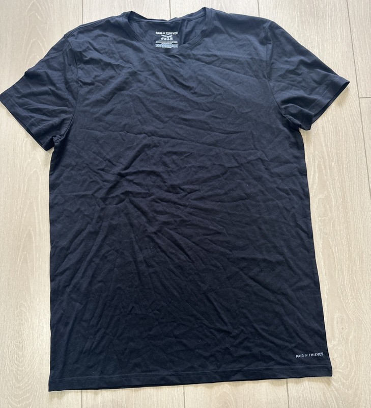 PAIR OF THIEVES Men’s Black Undershirt T-Shirt Crew Neck Size L