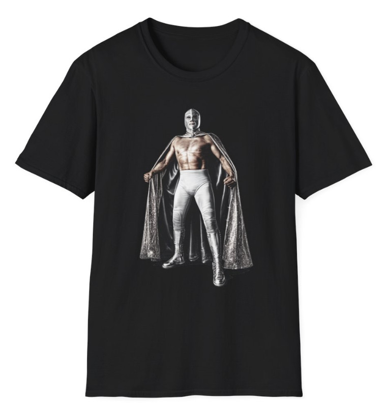 EL SANTO LUCHA LIBRE MEXICAN WRESTLING LEGEND LUCHADOR MASK T-SHIRT GRAPHIC TEE