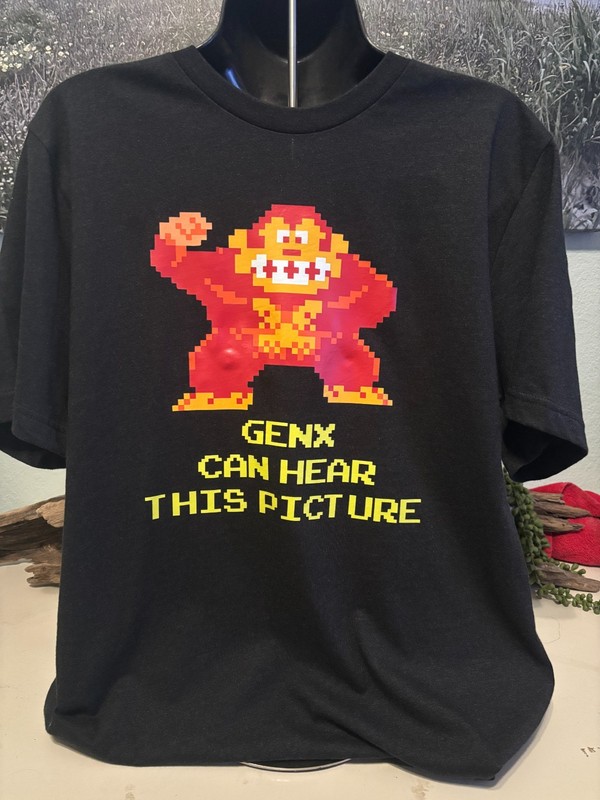 Donkey Kong – Gen X Can Hear This Picture – Unisex Bella Canvas shirt