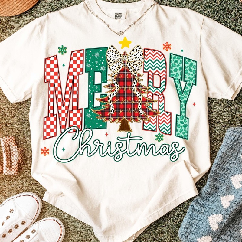 Christmas Tree Merry Christmas Shirt Christmas Holiday Gift Lovers