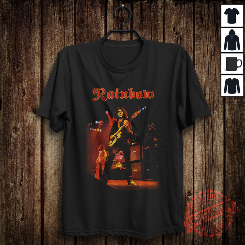 Rainbow Ritchie Blackmore Vintage Short Sleeve T-shirt All size Shirt B331