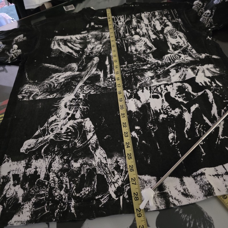 Cannibal Corpse Overprint All Over Print Tee Tshirt XL Upcycled gallery