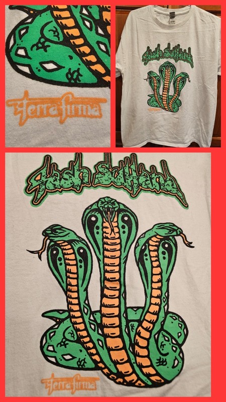 Tash Sultana Terra Firma Psychedelic Rock Soul Snake Band T Shirt White L
