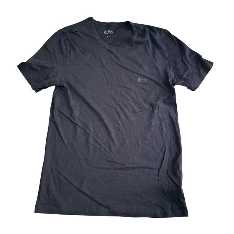 Hugo Boss Mens T-shirt Black Slim Fit Size Medium