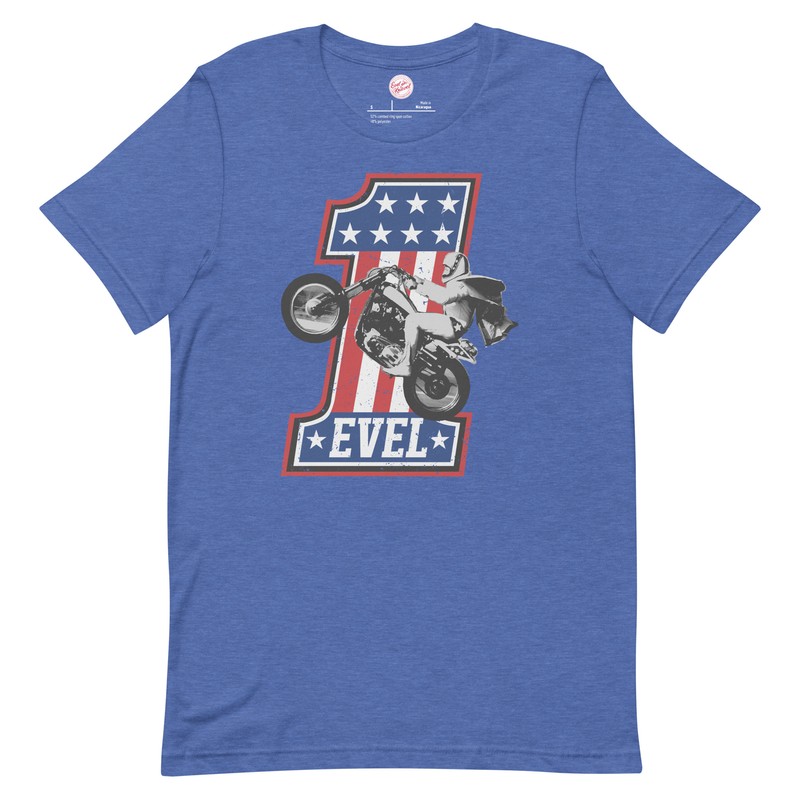 Evel Knievel-Join Our Team #1 Blue Sizes S – 4XL