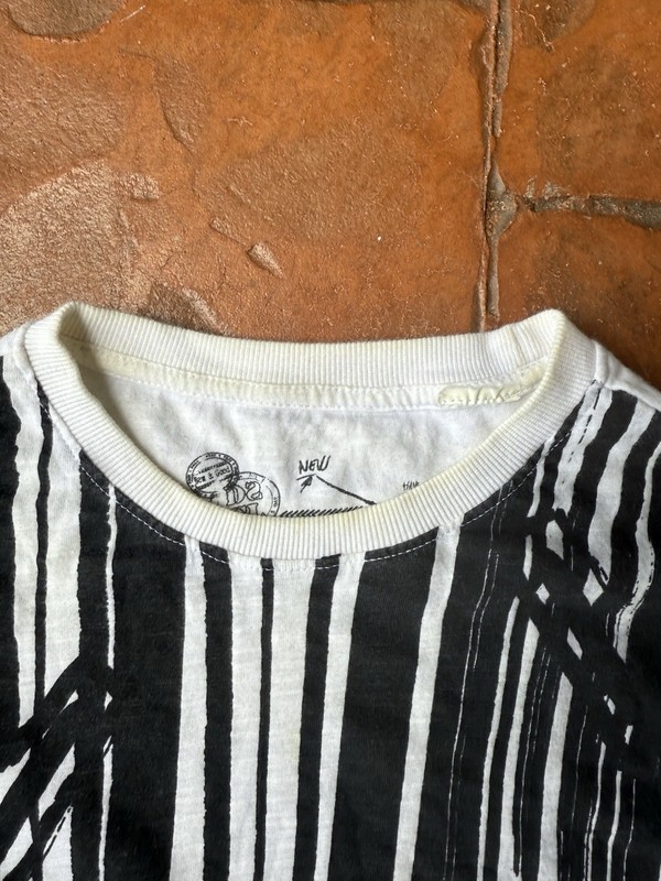 Y2K Desigual Long Sleeve Shirt Men’s Medium White Grunge Skater All Over Print gallery