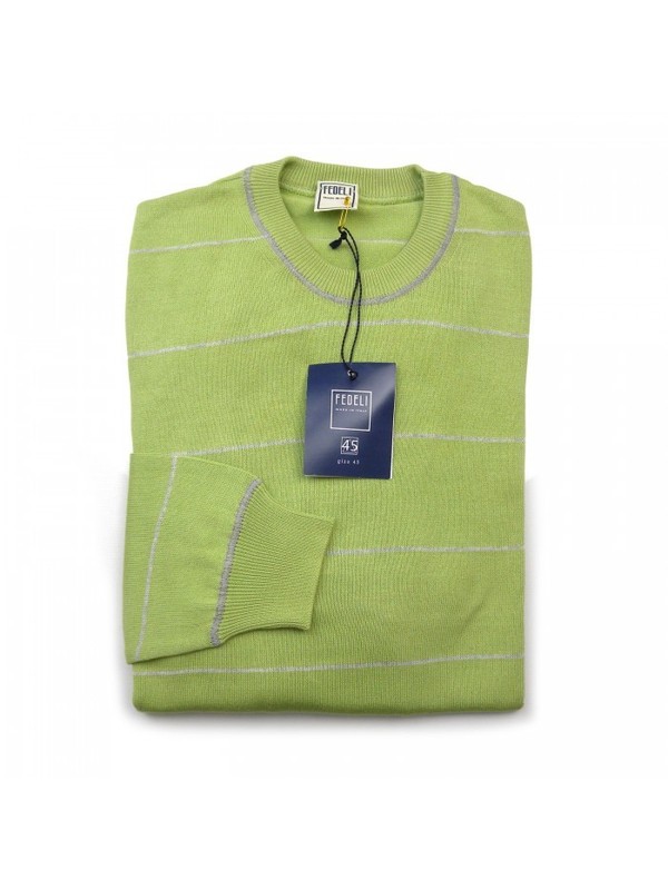 Faithful men’s jersey mod. Argentina OIEGKR 085206 Lime Green Striped