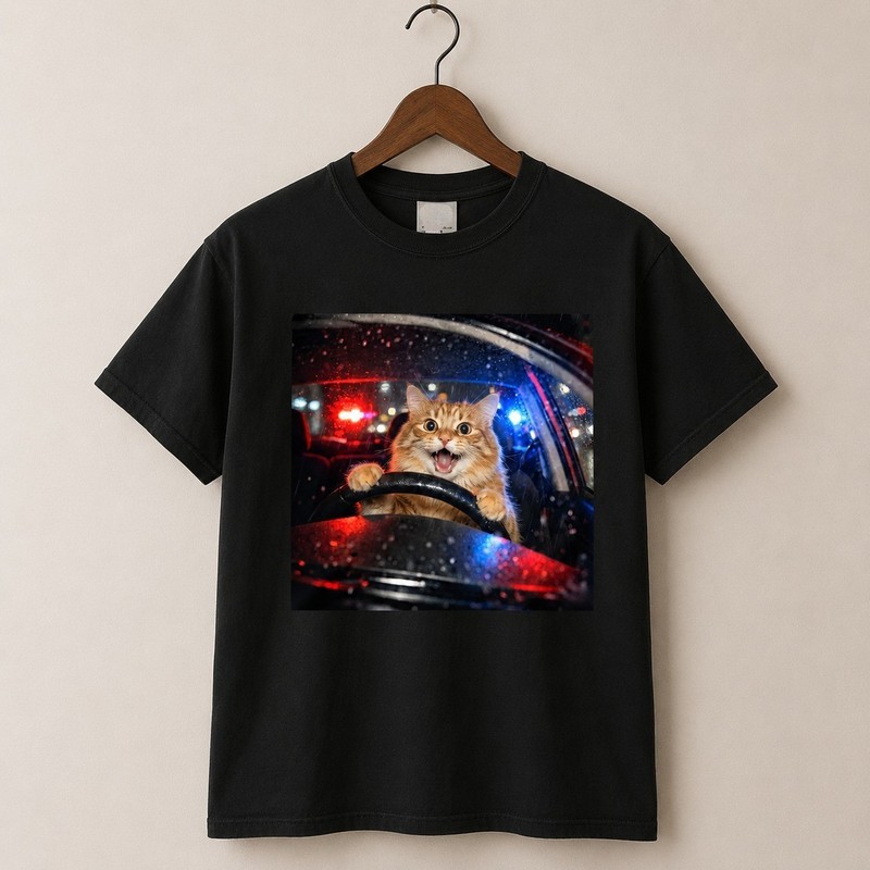 Funny Cat T-Shirt – Vintage Cat Memes Graphic Unisex Tee, Meme Shirt