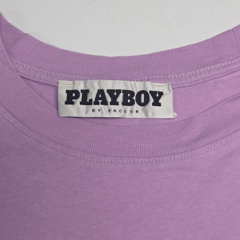 Playboy By PacSun Graphic T Shirt Medium Purple Bunny Logo Front Back Print
