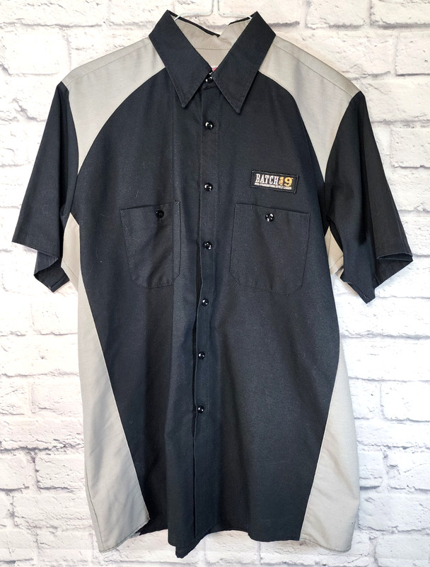 Batch 19 Shirt Pre Phohibition Style Lager Black Alcohol Promo Bowling Large