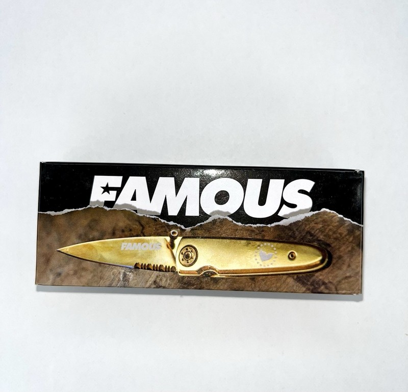 Famous Stars And Straps Knife And 3 Red Sticker Set Travis Barker Blink 182 gallery