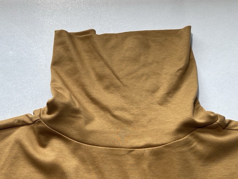 NEW- Size XL Mens Murano Long Sleeve Turtleneck Shirt Liquid Cotton Copper Brown gallery