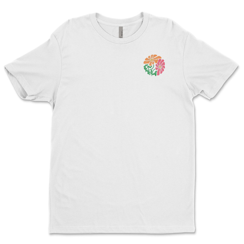 DTF flowers/ Custom Unisex Soft Style T-Shirts, Next Level- Cotton gallery
