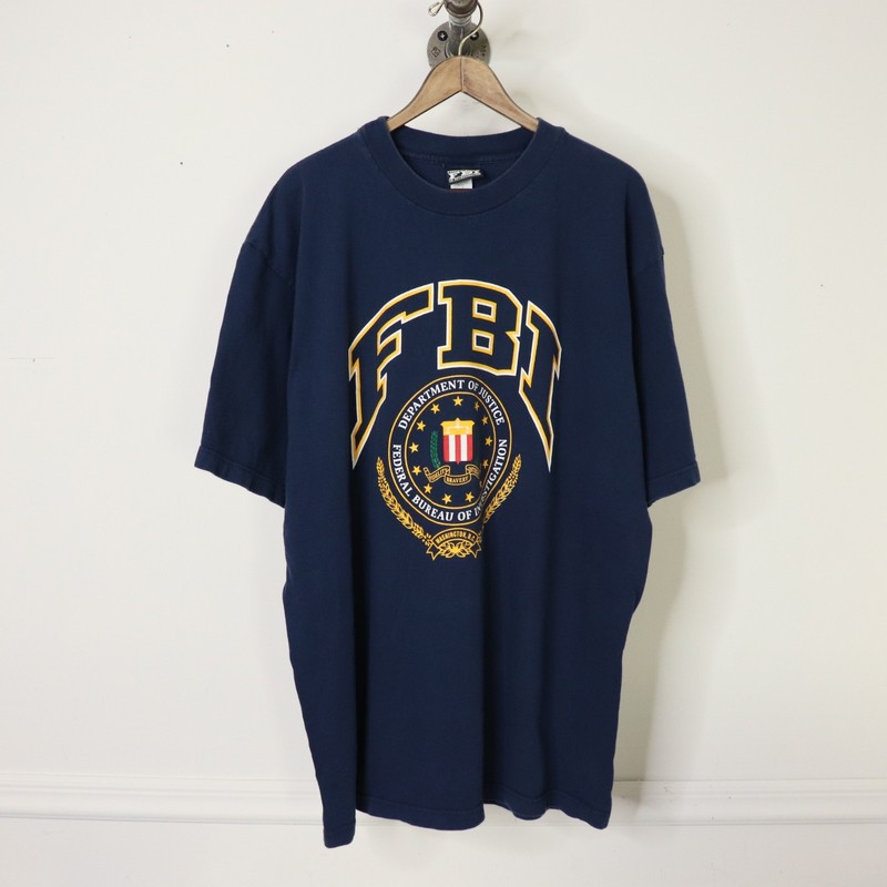 Vintage 90’s FBI Crest T Shirt Sz 2XL Made in USA