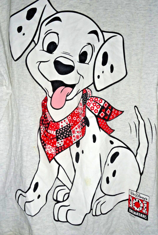 Vintage 101 Dalmatians Disney T Shirt XL 90s Single Stitch Cartoon Dog Tee USA
