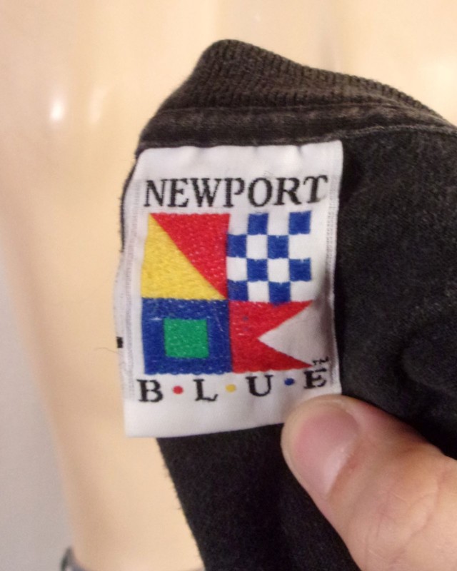 vintage 90s single stitch Newport Blue T-Shirt 1990 Montserrat Island Cruise L gallery