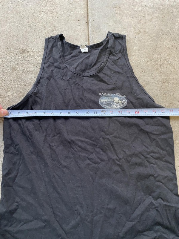 Suna Shirt Mens Medium Black Waikiki Beach Hawaii Tank Top Graphic Sleeveless Bo gallery
