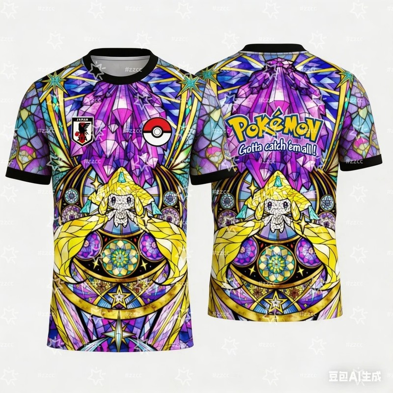 Pokemon Football T-Shirts Breathable Quick Dry Football Jerseys 3D Print gallery