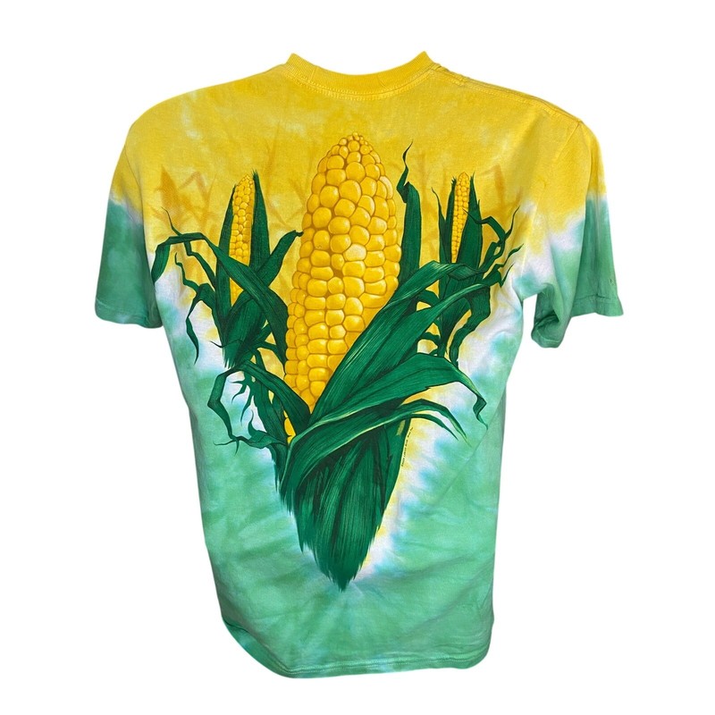 LIQUID BLUE Corn 2-Sided Tie Dye T-Shirt Medium Corn Cob Unique gallery
