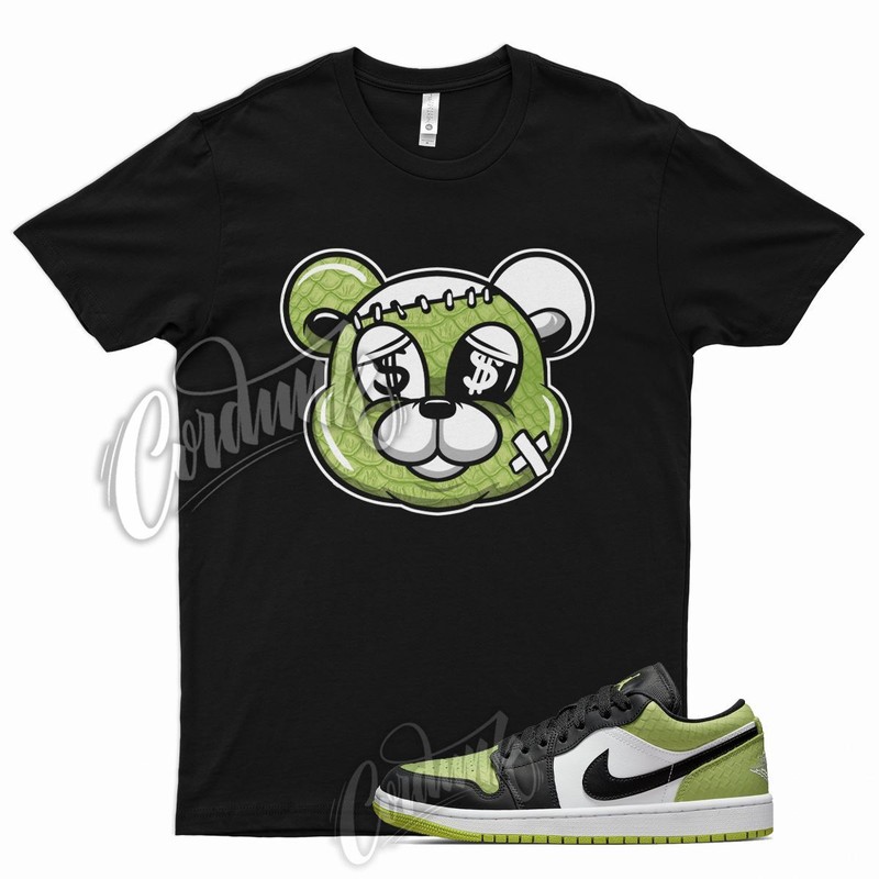 STITCH T Shirt for J1 1 Low Vivid Green Snakeskin Snake Skin WMNS Python 11