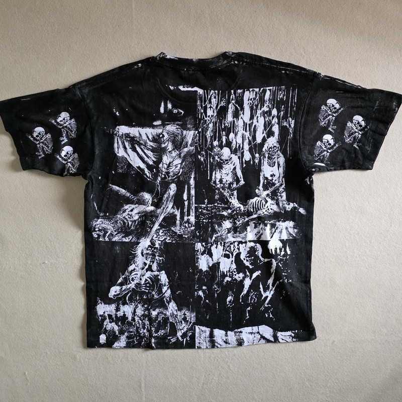 Cannibal Corpse Overprint All Over Print Tee Tshirt XL Upcycled gallery
