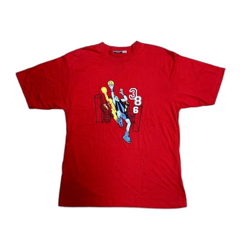 Vintage Y2K Penshoppe Streetball Basketball Shirt XL Red