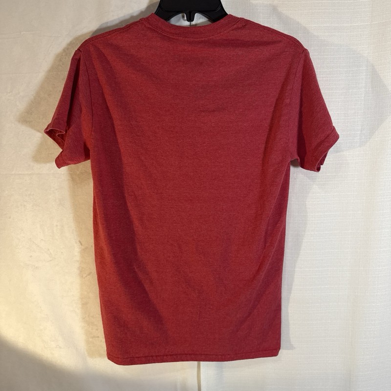 Riot Society Holiday Bear crewneck t-shirt Men's Small Red 100% Cotton gallery