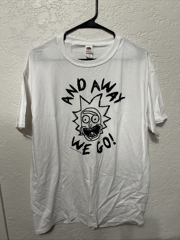 Fruit of the Loom HD Cotton Rick & Morty en’ large T-sirt