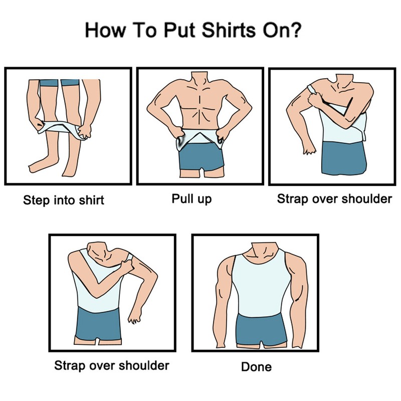 Men Compression Shirts Abdomen Gynecomastia Slimming Body Shaper Vest Tank Tops gallery