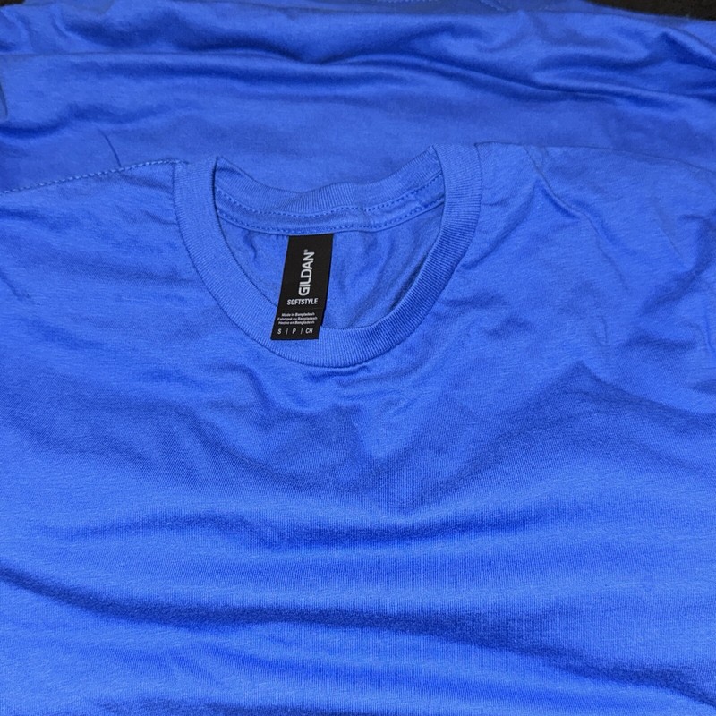 Gildan T-Shirt Men's Short Sleeve Soft Style G640 royal blue New Lot Of 2 SMALLS gallery