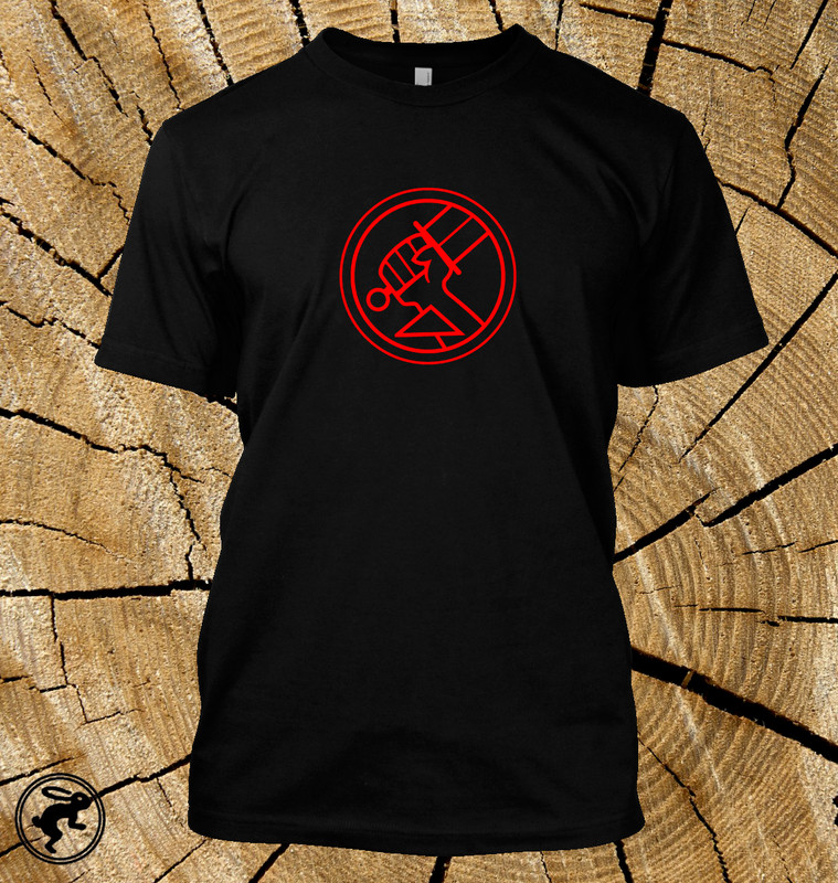 Hellboy Bureau for Paranormal Research and Defense T Shirt Comic Book Movie Tee