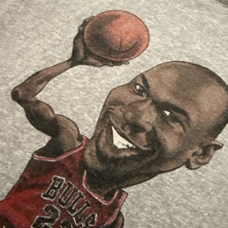 Ultra Rare Salem Sportswear Michael Jordan Grey T Shirt gallery