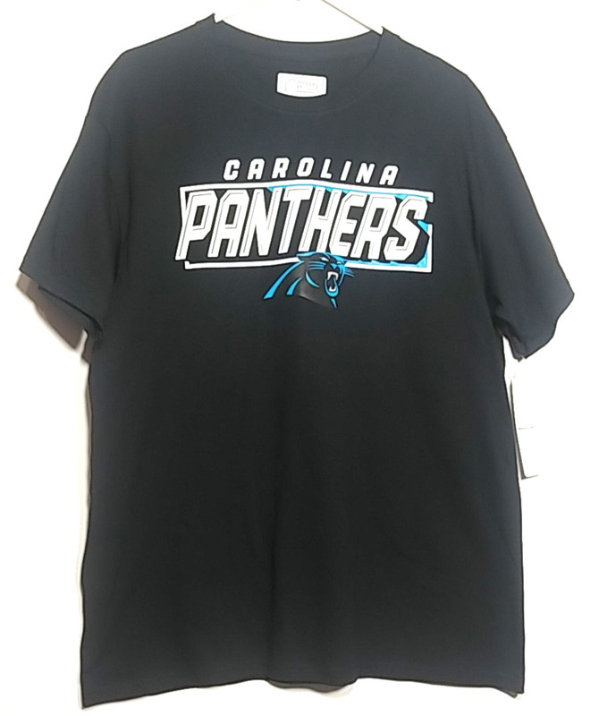 Carolina Panthers NFL Black T-Shirt Size Large NWT