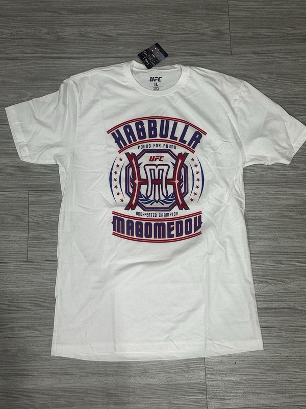 UFC Hasbulla Magomedov Pound For Pound Undefeated Champion T Shirt L NWT
