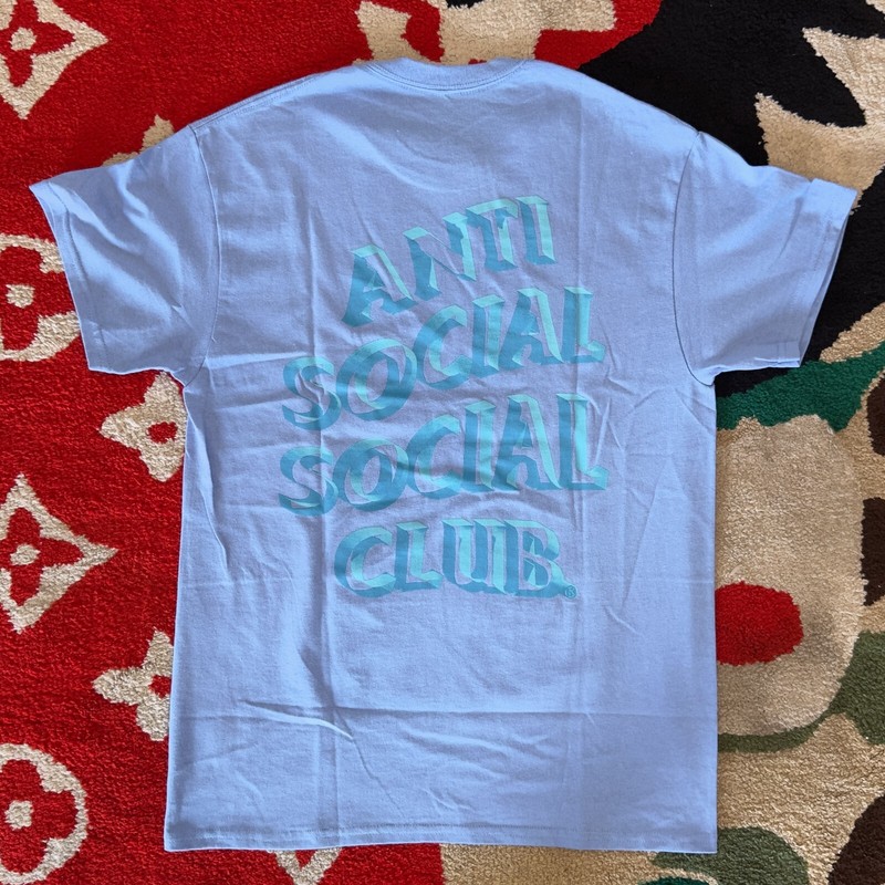 Size M - Anti Social Social Club Deeper Than Usual Tee Aquatic Blue gallery