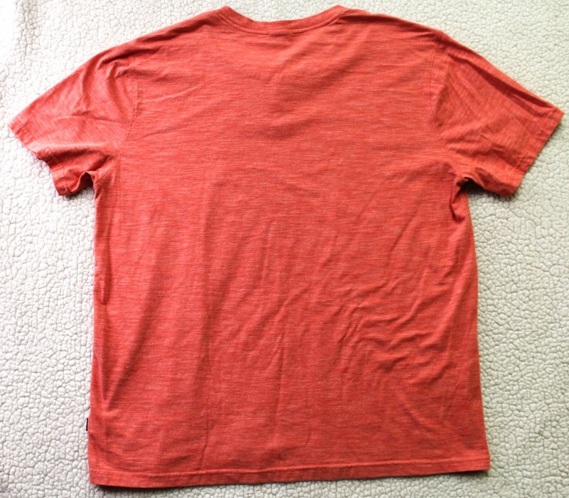Lee Premium Select Men's Short Sleeve T-Shirt Button Up Collar Orange 2XL gallery