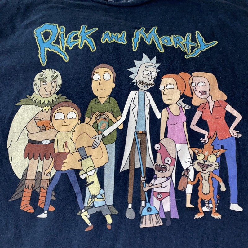 Rick and Morty Characters T-Shirt Adult Swim Cartoon Network Men’s