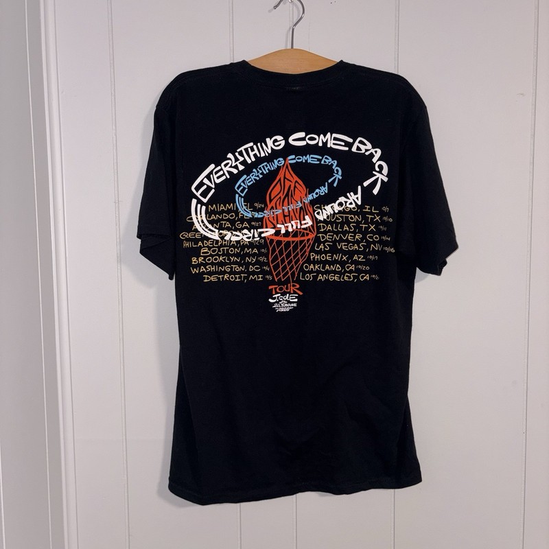 Off Season M Black Cotton Jersey Graphic Tee J. Cole The Off Season Tour