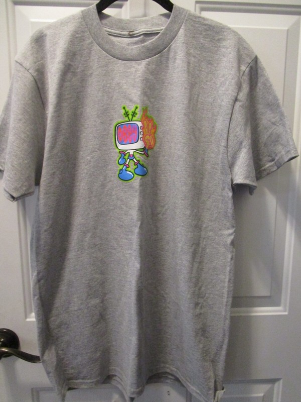 URBAN OUTFITTERS OBEY FLAME PEACE FINGERS GRAY TEE T-SHIRT SIZE MEDIUM NEW
