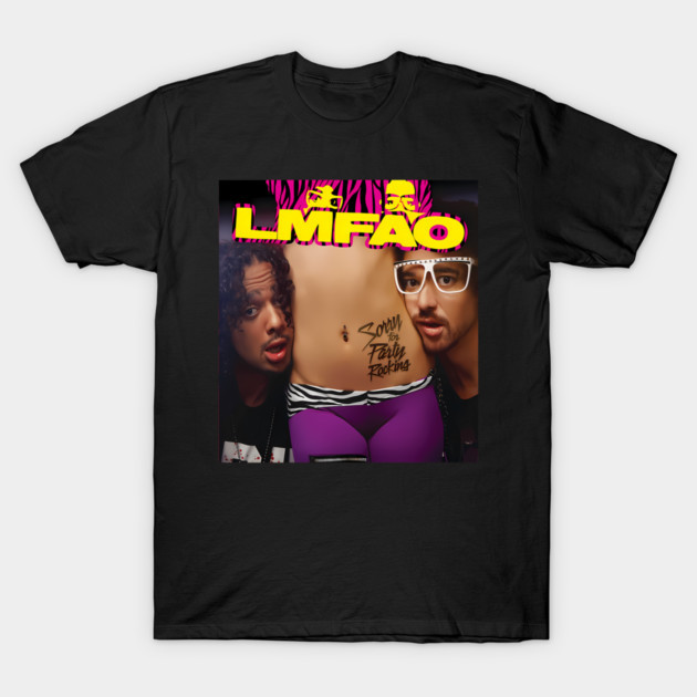 LMFAO Sorry For Party Rocking T-Shirt Vintage Y2K Pop Music Band Merch Tee 2026