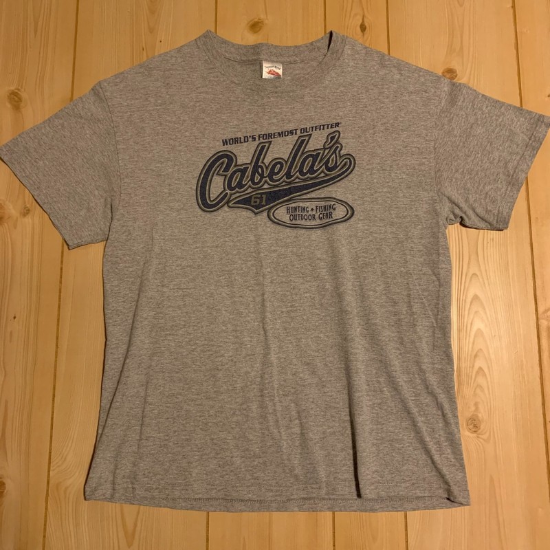 Vintage Tennessee River Cabela’s Hunting Fishing Outdoor Gear T-Shirt Size Large
