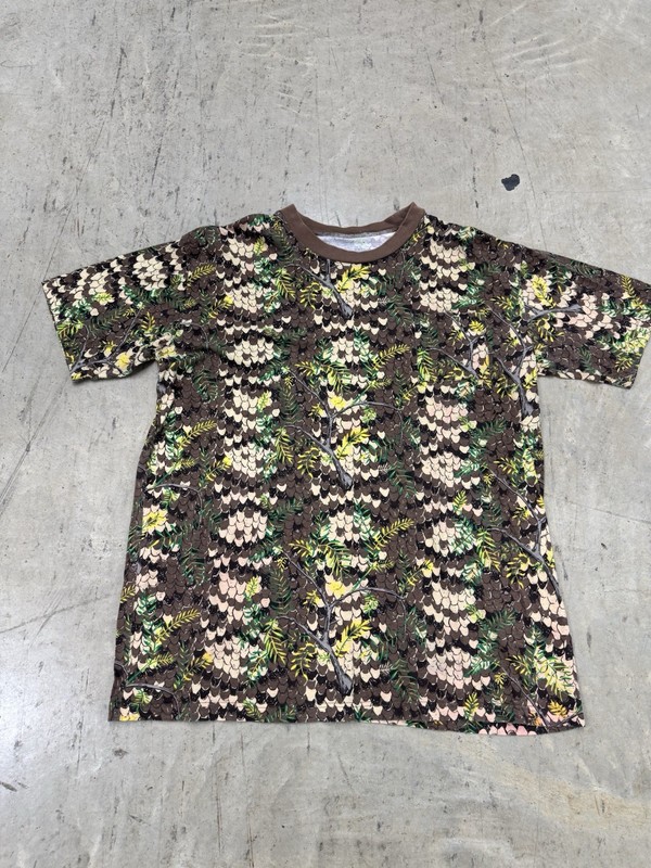 Vintage XL Camo Shirt Diamondback Snake Skin Style, Button-Up, Made in USA