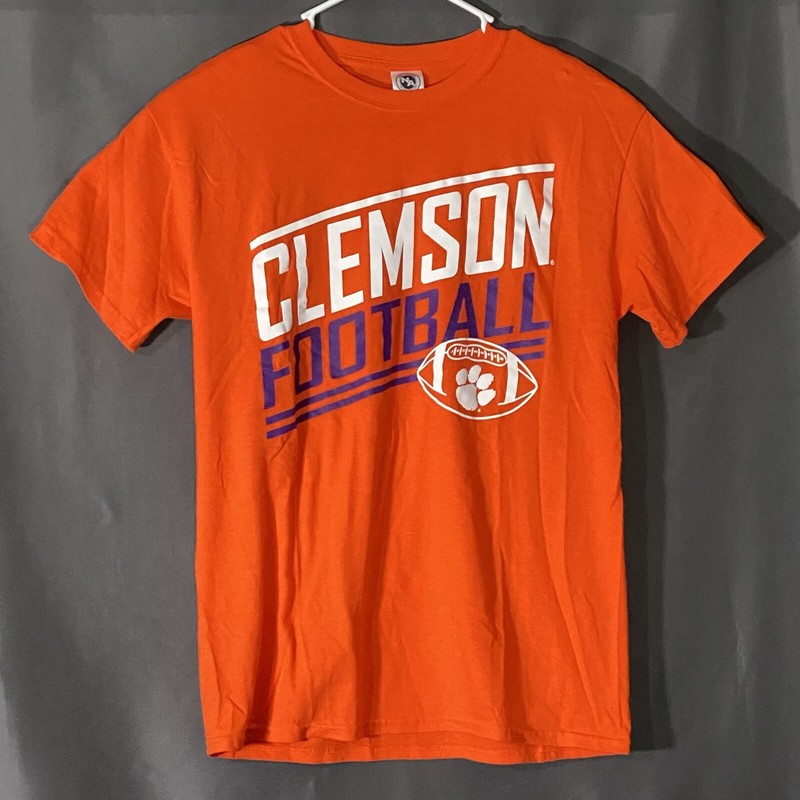 Clemson Tigers Shirt Mens Medium Orange Graphic New Agenda Casual Sport NCAA