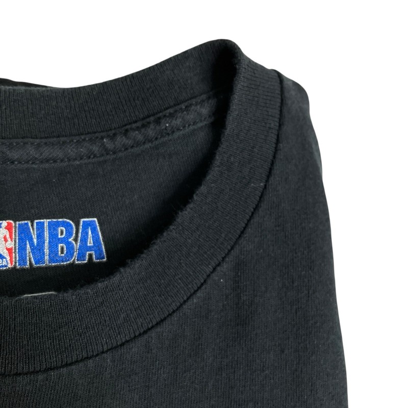 NBA Miami Heat Basketball Shirt Mens Large Black Retro Logo Short Sleeve Cotton gallery