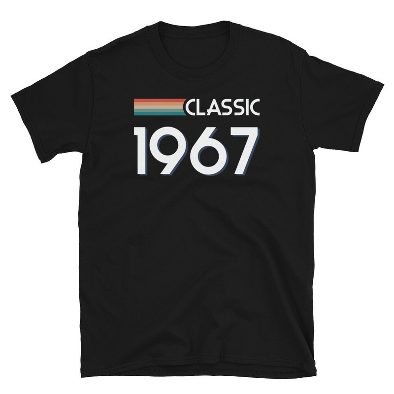 Classic Retro Inspired Graphic Birthday 1967 Vintage Short-Sleeve Unisex T-Shirt
