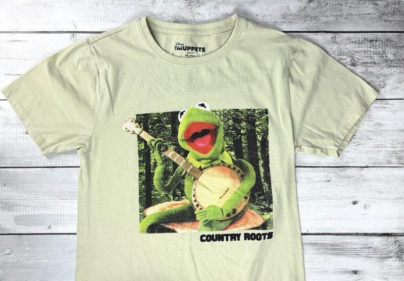 The Muppets, Kermit The Frog – Country Roots (T-Shirt) Disney Size M 0039