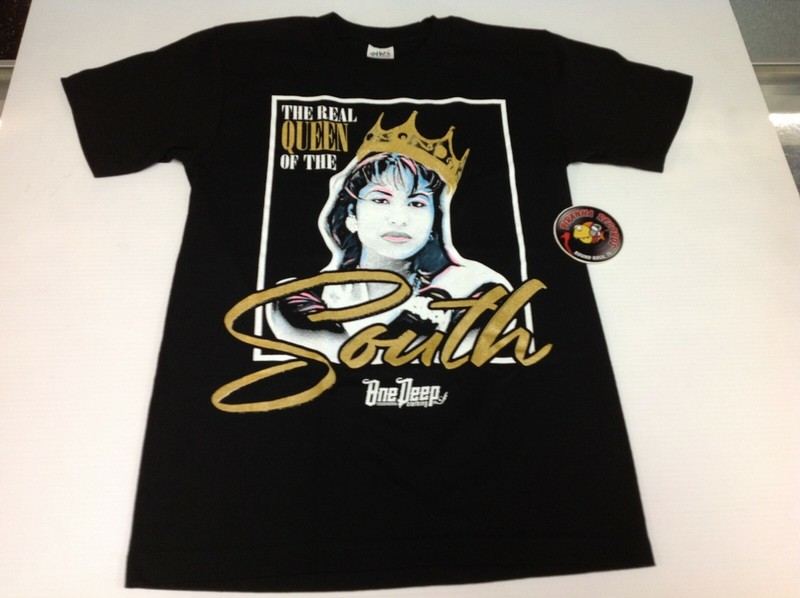 Real Tejano Queen Of The South Black Shirt S-3XL One Deep Screen Piranha Records